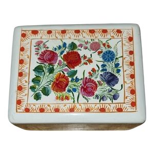 Vibrant Floral Decorative Box